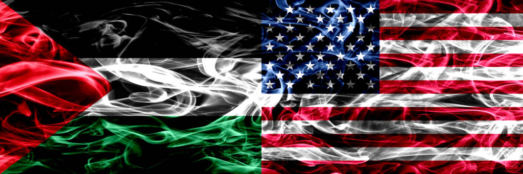 Palestinian American Flag