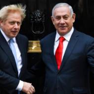 Boris Johnson Benjamin Netanyahu