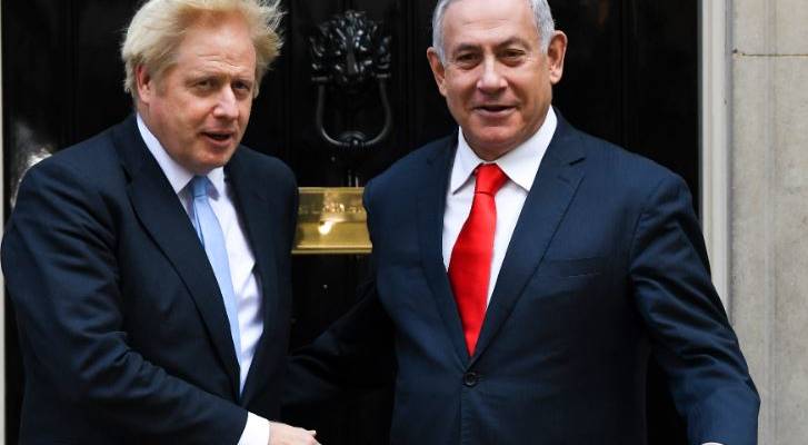 Boris Johnson Benjamin Netanyahu