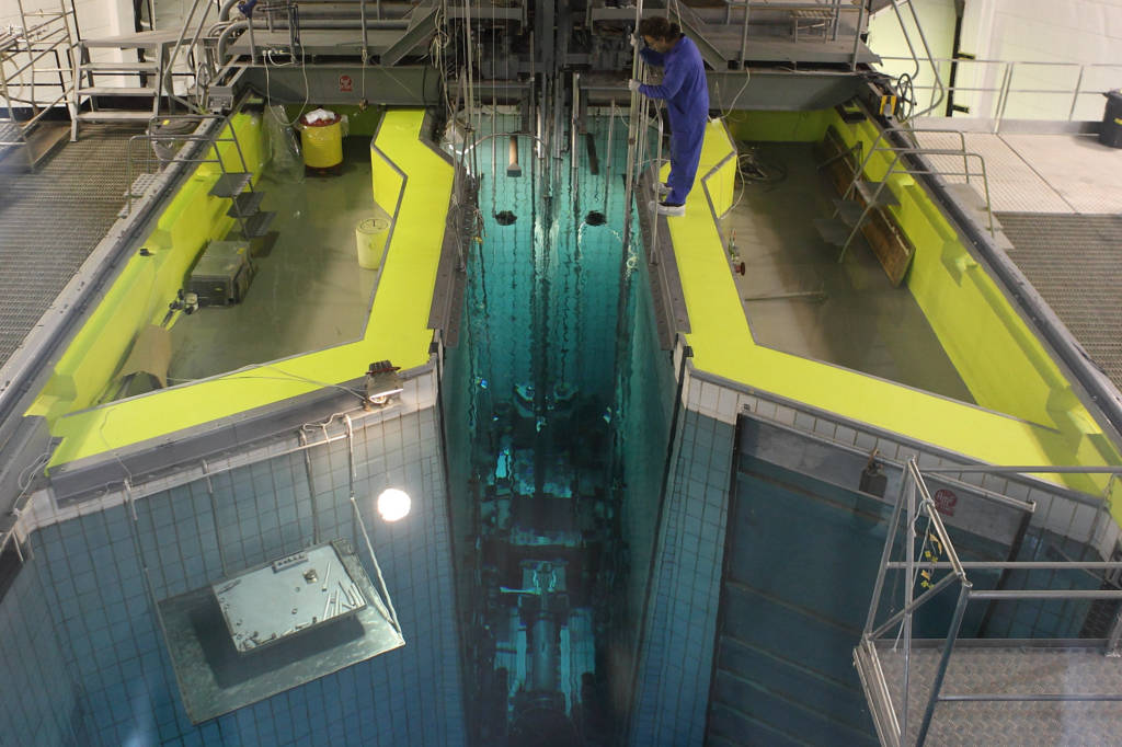 View of the Israeli nuclear reactor located in the Sorek valley in the Judean hills