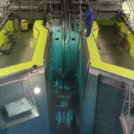 View of the Israeli nuclear reactor located in the Sorek valley in the Judean hills