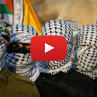 Members of the Fatah al-Aqsa Martyrs Brigades in the village of Bani Naem, east of Hebron.