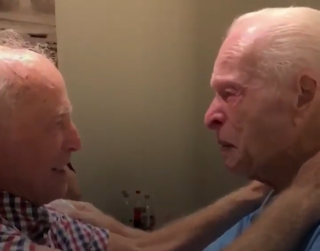 Cousins reunite 75 years after surviving the Holocaust. (Screenshot)
