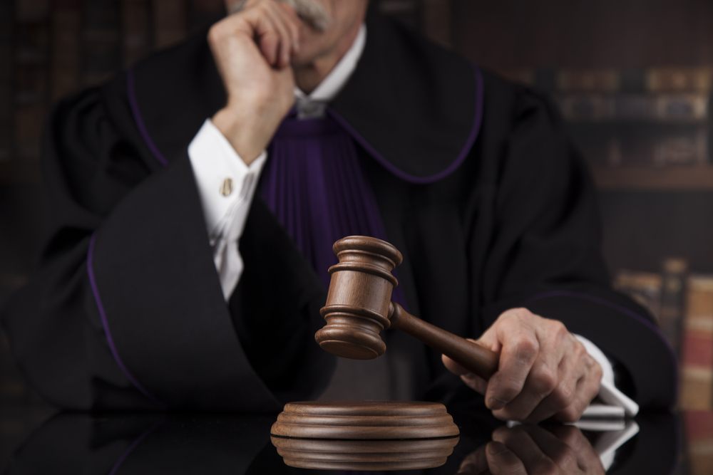judge in courtroom