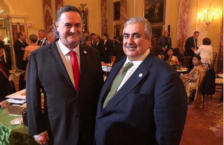 FM Israel Katz and his Bahraini counterpart Khalid al-Khalifa