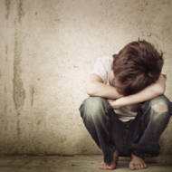 frightened child