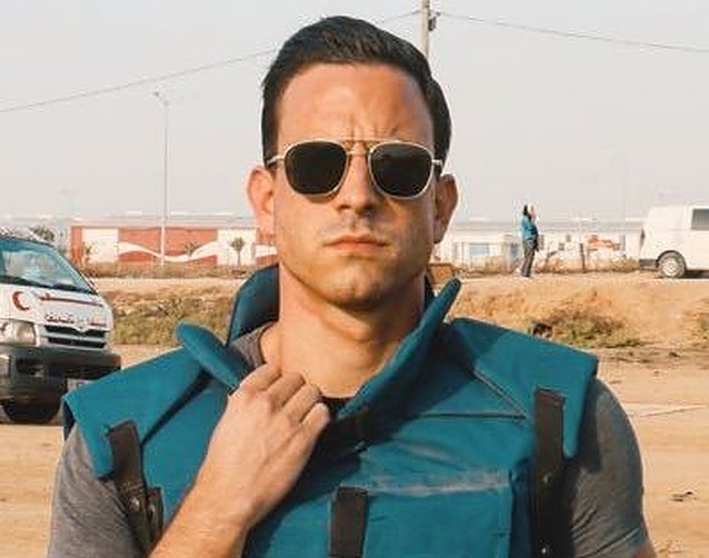Fox News reporter Trey Yingst reporting from Gaza..v1