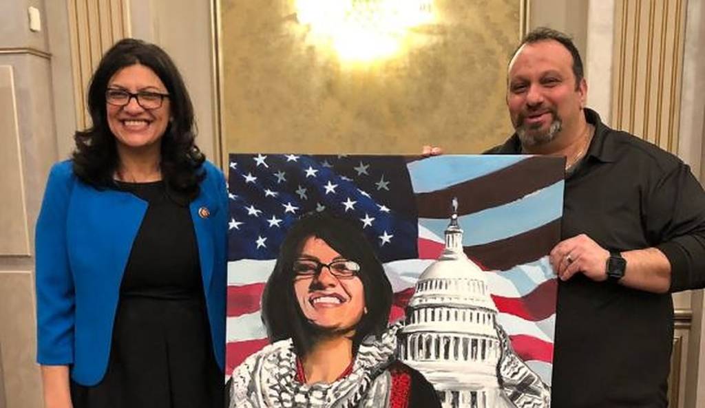 Rashida Tlaib and Abbas Hamideh (Twitter)