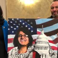 Rashida Tlaib and Abbas Hamideh (Twitter)