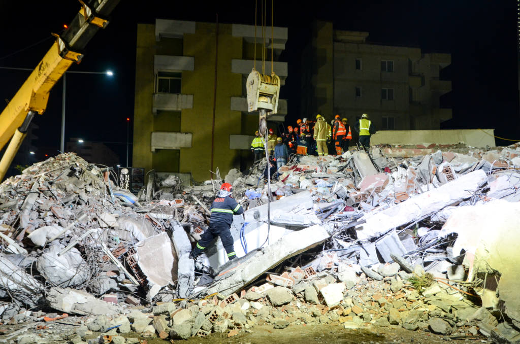 Devastation following earthquake in Albania, November 26, 2019 (Shutterstock)