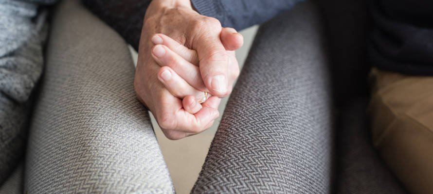 hand holding