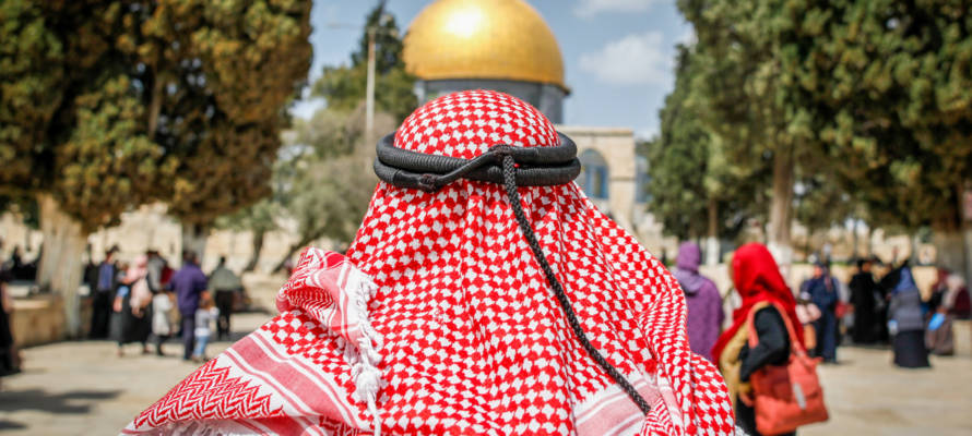 Muslims on the Jewish Temple Mount