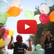 Palestinian youth prepare molotov cocktails