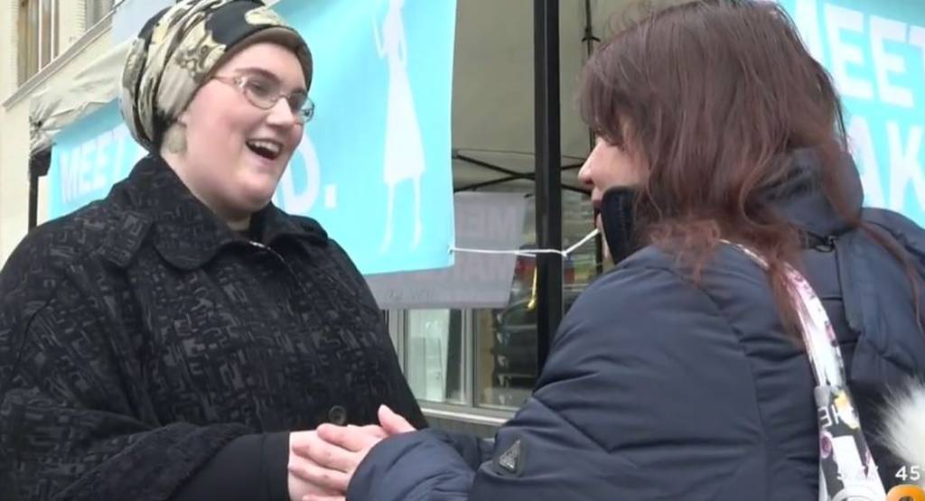 Jew in the City pop-up booth (Screenshot)