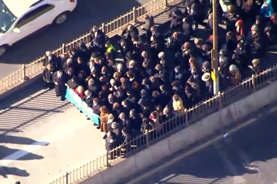 Rally against anti-Semitism in New York,