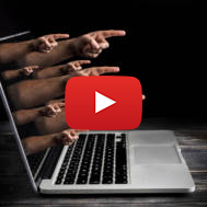 finger-pointing on social media