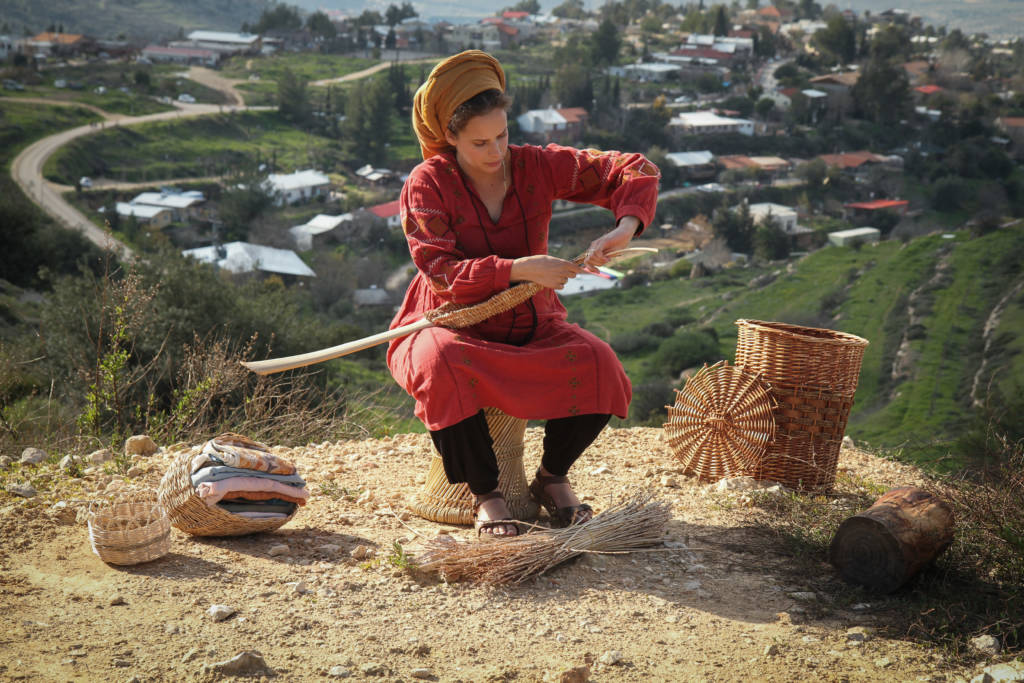 Artist Lior Shurin in Bat Ayin.