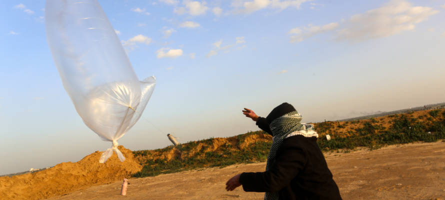 Palestinian arsonist in Gaza