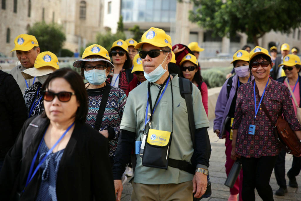Tourists in Israel