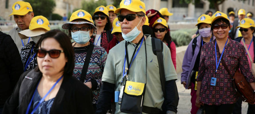 Tourists in Israel