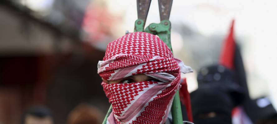 Masked Hamas member