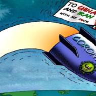 covid iran cartoon corona