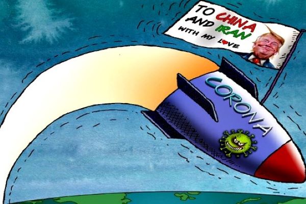 covid iran cartoon corona