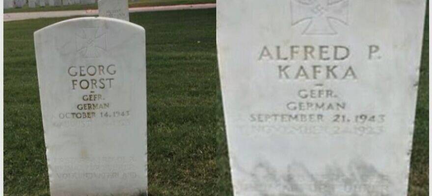 Cemetery vandalism swastikas