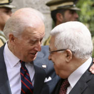 Joe Biden Mahmoud Abbas