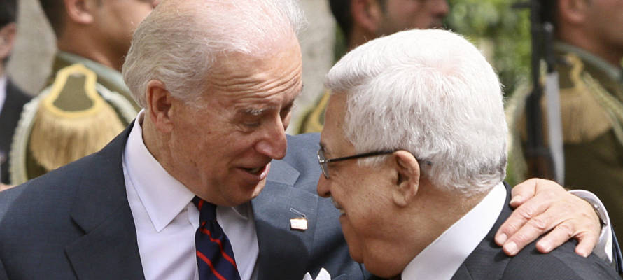 Joe Biden Mahmoud Abbas
