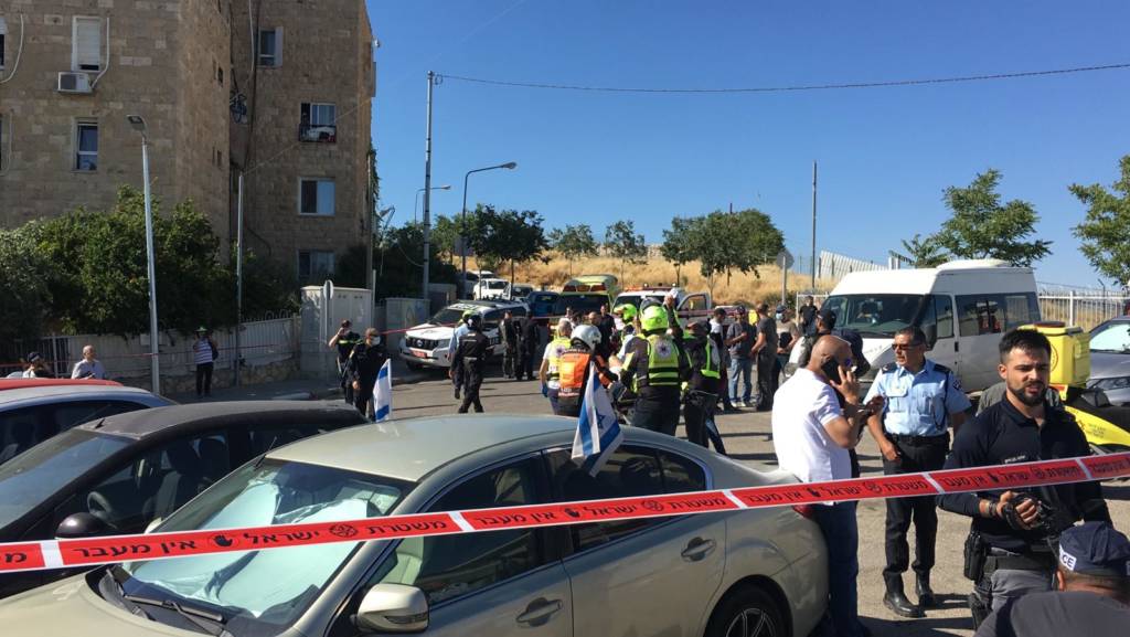 Scene of Jerusalem stabbing