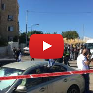 Scene of Jerusalem stabbing