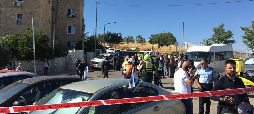 Scene of Jerusalem stabbing