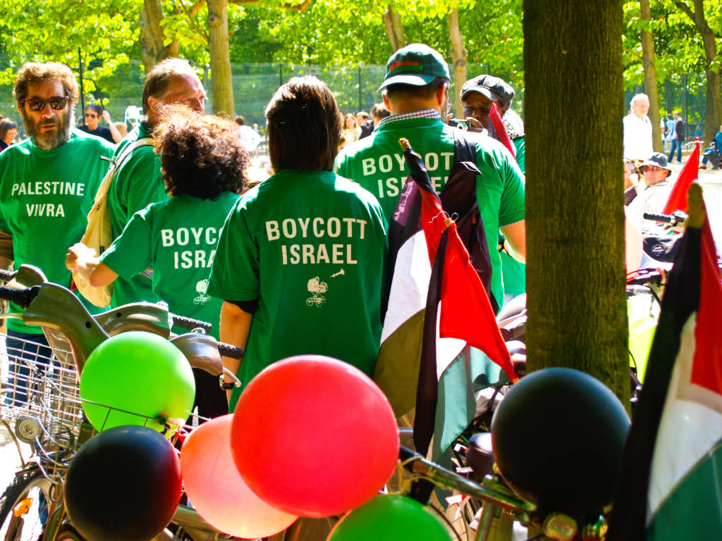 Anti-Israel protesters.