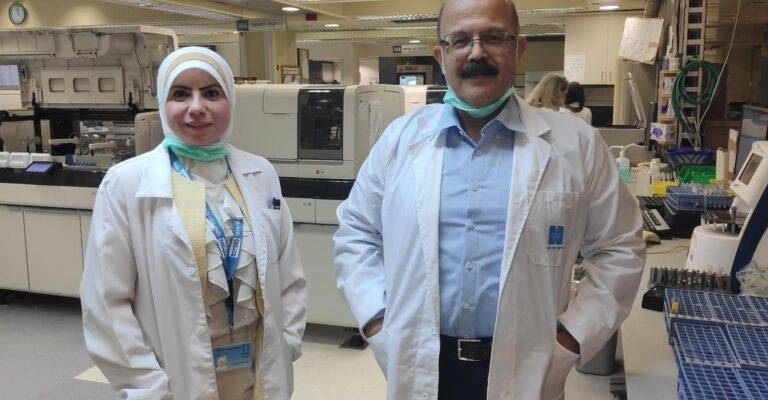 Abd_Al_Roof_Higazi_with_lab_manager_Suhair_Abdeen