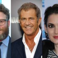 Seth Rogen, Mel Gibson, and Winona Ryder