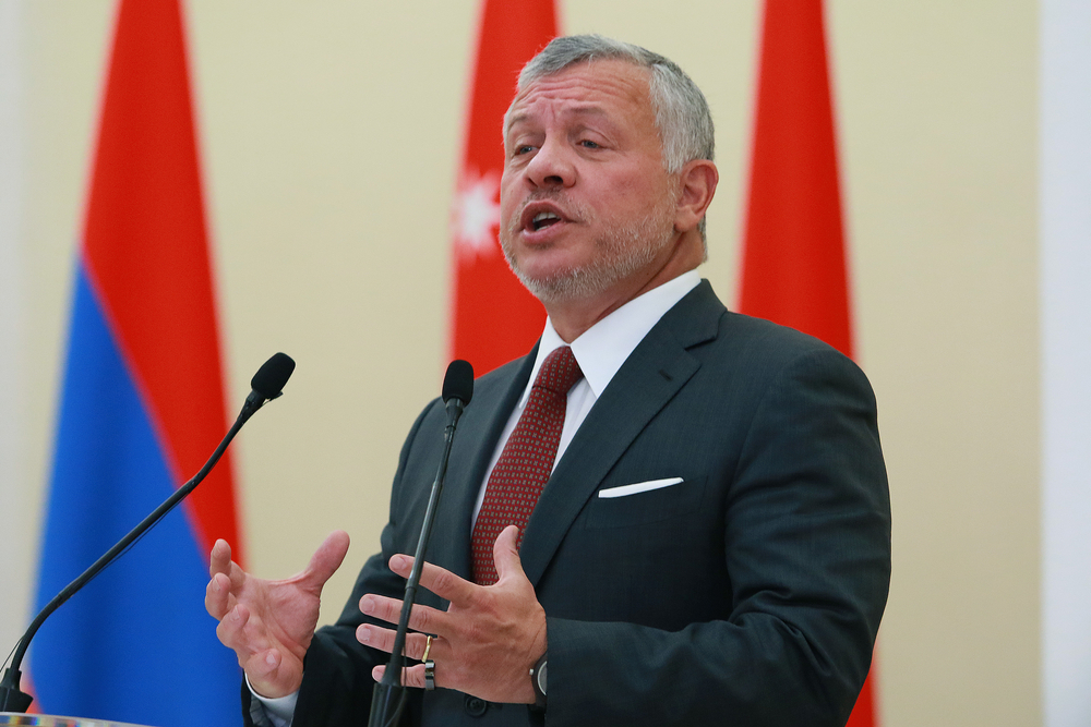 King Abdullah II of Jordan.