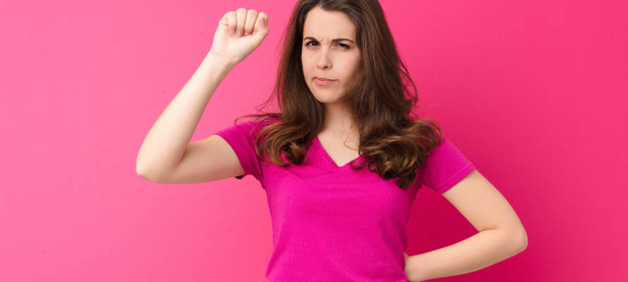 determined woman good fight
