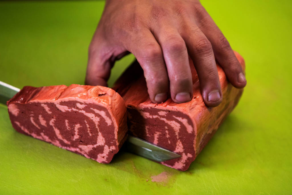 3D printed veggie steak
