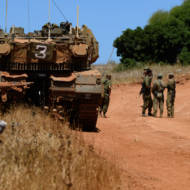 IDF Tank on Lebanese border