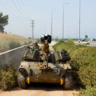 IDF forces near the Lebanon border