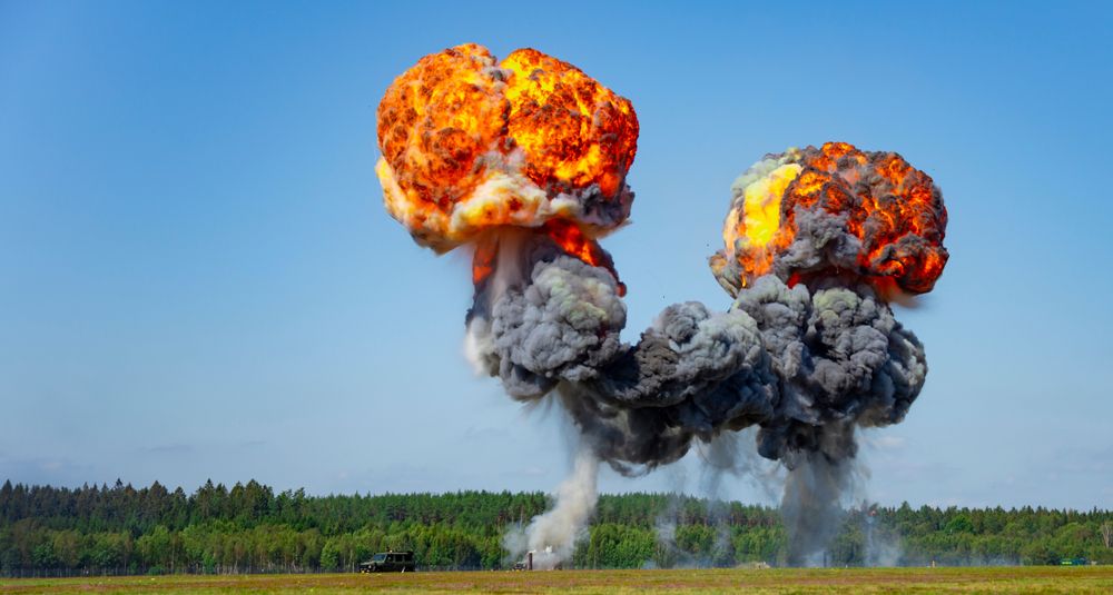 Illustrative - explosion in open field- Shutterstock