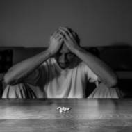man depressed worried