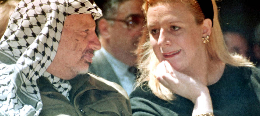 Yasser Arafat and his wife Suha