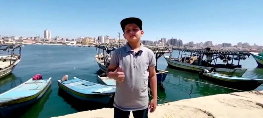 Gaza rapper Abdel Rahman al-Shantti YouTube screenshot