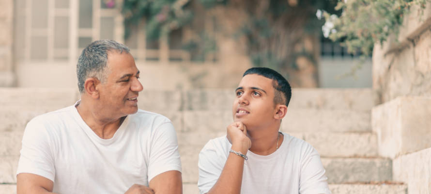 Father and son