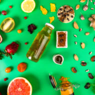 Healthy foods high in polyphenols.