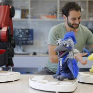 Omer Gvirtzman and the group of social robots