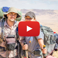 Young hikers in Israel
