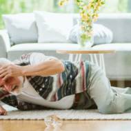 elderly man falls